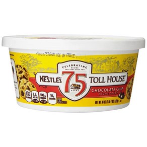 Nestle Toll House 네슬레 톨하우스 초콜릿 칩 쿠키 도우 36oz(1.02kg), 1개, 1.02kg