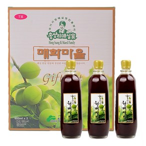 홍쌍리 청매실원 선물세트 7호, 600ml, 3개