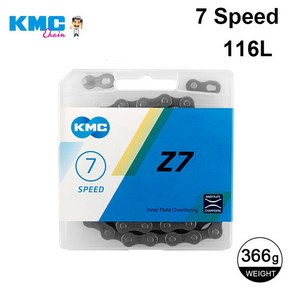 KMC MTB 체인 1 6 7 8 9 10 11 12 속도 자전거 체인 단일 속도 도시 자전거 체인 X8 X9 X10 X11 X12 Shiman, 1개, 07 7 Speed Z7