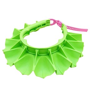 순수아 실리콘 아기 샴푸캡 사이즈 조절 벨트형, 실리콘 샴푸캡-그린(대형39cm), 1개