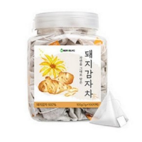 바른약초 볶은 돼지감자 차 삼각티백, 1g, 100개입, 1개