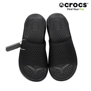 [크록스] CROCS 당일발송 라이트라이드 슬라이드 205183-0DD 블랙