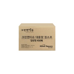 크린앤티슈 다용도 일반형 건식 물걸레 청소포 400매, 1개