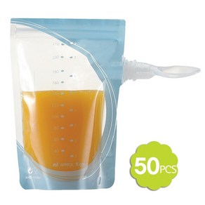 유니맘 이지이유식저장팩 210ml 50매+스푼1개