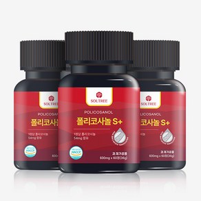 쿠바산 폴리코사놀 S플러스 54mg 정품 Soltee, 3개, 60정