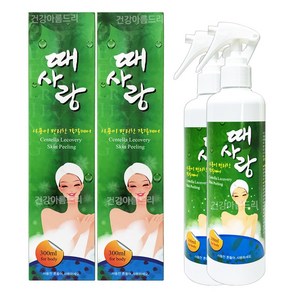 때사랑 뿌리는 각질제거제 300mlX2개 식물성 바디 스크럽 필링, 300ml, 2개