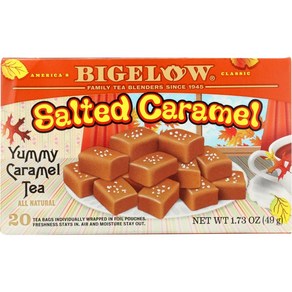 Bigelow Salted Caamel Black Tea 18 Bags - 1.56 Ounce (Pack of 2) Bigelow 솔티드 카라멜 홍차 18봉 - 1.56온스(2팩, 44g, 1개입