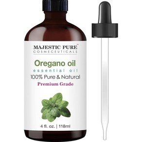 Majestic Pure 에센셜 오레가노오일 118ml Oregano Essential Oil and Natural with Therapeutic Grade Premi