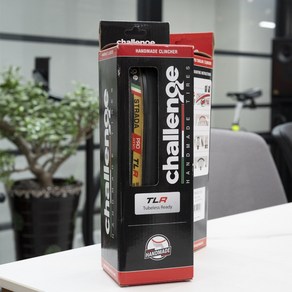 챌린지 핸드메이드 튜블리스 튜브리스 타이어 700x25c 블랙/탠, 1개