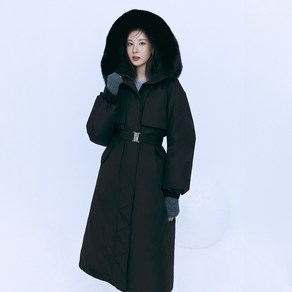 .더엣지 24FW 폭스퍼 야상 롱 구스다운 코트 39870915, 더엣지 카키 329044