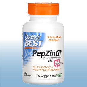 Doctos Best 닥터스베스트 PepZin GI Zinc-L-Canosine Complex 카르노신 120 Veggie Caps L-카르노신 징크카르노신 베지캡슐, 1정, 120개
