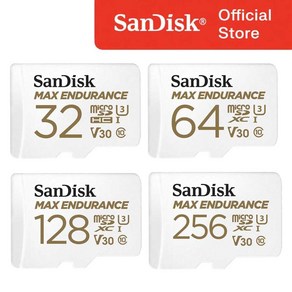 SD카드 [Sandisk공식인증판매처] sd카드32 Max Enduance 블랙박스 CCTV, 32GB, 1개