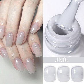 BORN PRETTY 네일 팁 접착제 젤 가짜 익스텐션 8 인 1 기능 아트 투명 광택제 10ML, [12] JN01, 1개