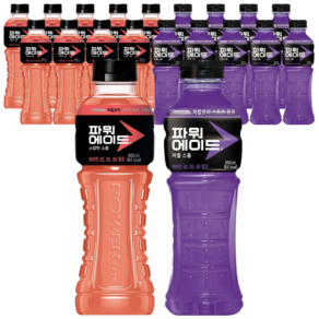 [한번에먹자쇼핑몰] 파워에이드 600ml 이온음료 혼합 2종 세트구성 / 파워에이드 퍼플스톰 10개 + 파워에이드 스칼렛스톰 10개 / 총 20개