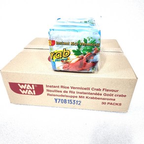 와이와이 크랩향 라면 박스제품 WAI WAI CRAB FLAVOUR, 30개