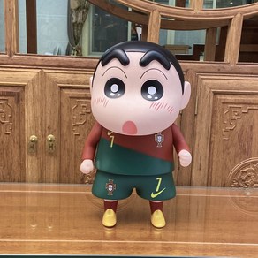 Palm tee 짱구 피규어 42cm 대형 Cosplay 메시 네이마르, 7호 호나우두40cm, 1개