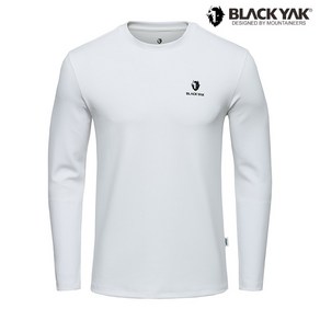 블랙야크 [ BLACK YAK ] 24년 가을 신상품!!그래픽 패턴으로 포인트를 준 긴팔 라운드 티셔츠 남성 마운틴 그래픽 라운드티 WH 24TSF