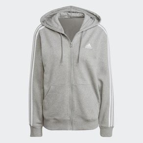 아디다스 ADIDAS W 에센셜 3S 프렌치 테리 레귤러 풀집 후디 IK8393