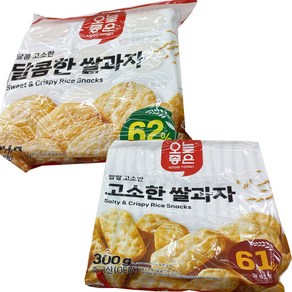 오늘좋은 달콤한 쌀과자 + 고소한 쌀과자, 2개, 300g