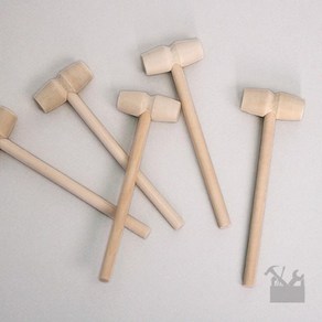 [아페페] 나무망치 만들기 재료 4.3x12cm 10개 유아미술놀이 공예재료 ID8124-10