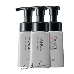 면도폼 팬켈 fancl men 맨 페이스 워시 180mL 3개약 180회분 남성 세안 폼클렌징 세안폼 거품