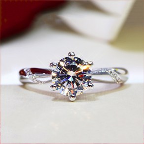 반지 천연 moissanite jewelry s925 silver color