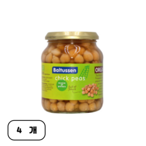 발투센 유기농 칙피, 350g, 4개