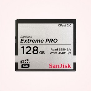 샌디스크 에스티원테크 공식인증 제품 CF카드 Exteme PRO CFast2.0 익스트림 프로 CFSP, 128GB, 1개