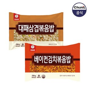 대패삼겹볶음밥250g x 5봉 + 베이컨김치볶음밥250g x 5봉 세트, 1세트