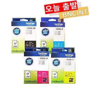 브라더 LC539XL LC535XL MFC-J200 DPC-J100 J105 잉크, 파랑 [정품], 1개