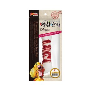 명견만리 강아지 딩고껌 소고기 연어, 1개, 80g