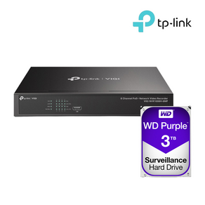 티피링크 VIGI NVR1004H-4P 3TB HDD 4채널 POE NVR 녹화기 세트