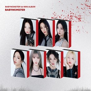 베이비몬스터 BABYMONSTER - 1st MINI ALBUM [BABYMONS7ER] YG TAG 플랫폼 앨범 랜덤버전, 포토카드 미선택