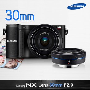 삼성전자 [정품] NX 30mm F2 광각단렌즈! [블랙색상]+고급UV필터 증정, 벌크상품[박스X]