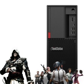 레노버 윈도우11 인텔8세대 인텔9세대 미들형 Thinkstation P330 중고컴퓨터 본체 사무 주식 그래픽 게이밍 데스크탑, 블랙 본체 키마장, P330 인텔8세대 8400 GTX1060, 500GB, 16GB, WIN11 Po