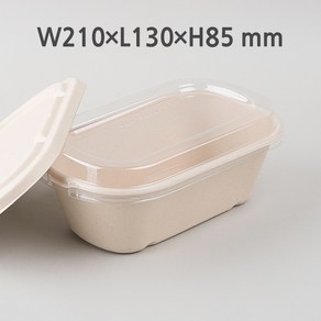 [B-1000A] 펄프용기 (뚜껑선택 / 100개 셋트), 1개, 100세트, 투명뚜껑