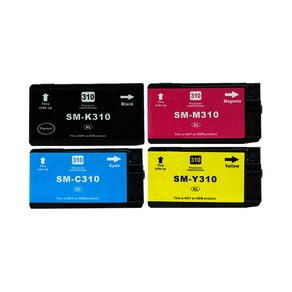 삼성 INK-K310 C310 M310 Y310 호환 재생잉크 SL-J3520W J3560FW J3570FW 4색세트, 검정+파랑+빨강+노랑, 1개