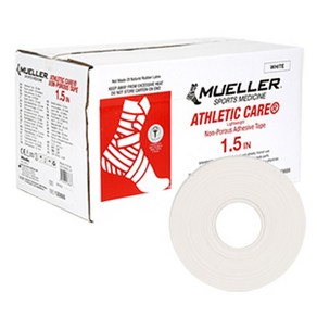 뮬러 테이프 1롤 1.5인치 화이트 어슬레틱케어 뮐러 근육보호테이프 130888 ATHLETIC CARE