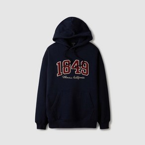 후아유 캐주얼 후드 집업 Big Lette Patch Hoodie(Bushed) WHMHE4T12U 후드티