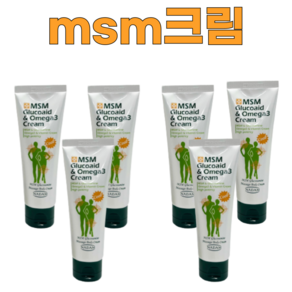 나담 MSM 글루코이드 오메가3 크림, 6개, 120ml