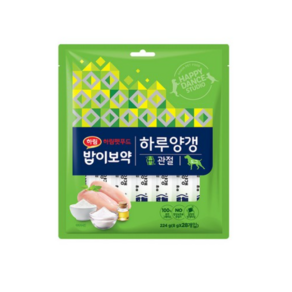 밥이보약 DOG 하루양갱 관절 짜먹는 간식, 224g, 2팩