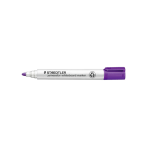 STAEDTLER 스테들러 화이트보드 마커 루모 컬러 둥근 심 중자 보라 10개 351-6, 상품명참조