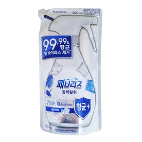 페브리즈 항균플러스 섬유탈취제 깨끗한향 리필, 640ml, 2개, 깨끗한 향