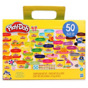 플레이도우 찰흙놀이 50개 해즈브로 HASBRO 점토멀티백만들기 코스트코, 1개, 25가지색싱