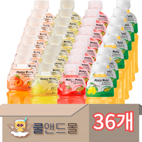 [쿨앤드몰] 모구모구 4종혼합 복숭아9+파인애플9+딸기9+망고9, 320ml, 36개