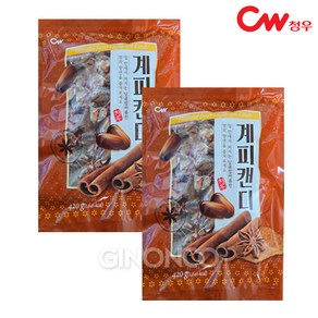 청우식품 계피맛캔디, 2개, 420g