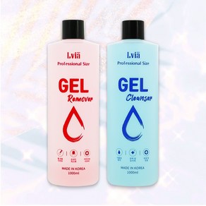 엘비아 젤네일 젤리무버 1000ml + 젤클렌저 클리너 1000ml 세트 교차가능, 엘비아 젤클렌저 + 젤리무버 1000ml 세트, 1개