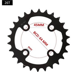 BUCKLOS 트리플 체인링 22T 24T 32T 42T 44T 자전거 체인링 104bcd MTB 체인휠 스프로킷 for Shimano 9/10 Speed Crankset