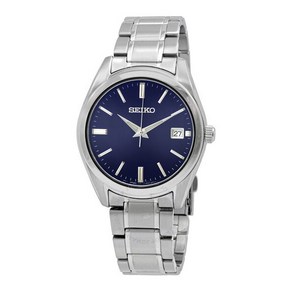 Seiko 세이코 Core Quartz 블루 Dial Men's Watch SUR309P1