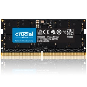 마이크론 크루셜(Cucial) 노트북 DDR5 PC5-44800(5600MHz) CL40 32GB 정품 램 제한적 평생 보증 공식 수입원 정품, 1개